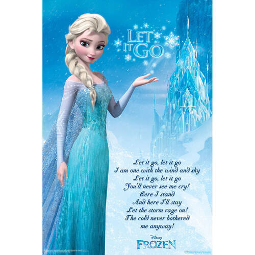 Disney Frozen Let It Go Chorus Poster 91.5x61cm Home/Room Wall Decor
