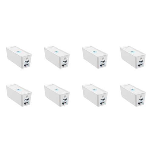 8PK Boxsweden Smooth Tidy Box w/ Lid 5L/35cm - Assorted