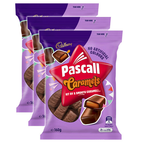 3PK Cadbury 160g Caramels w/ Chocolate