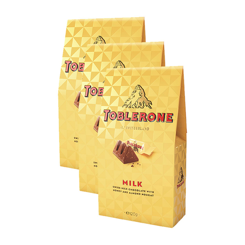 3PK Toblerone 120g Chocolate Gift Pouch