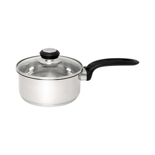 Wiltshire Classic Stainless Steel Glass Lid Saucepan 16cm