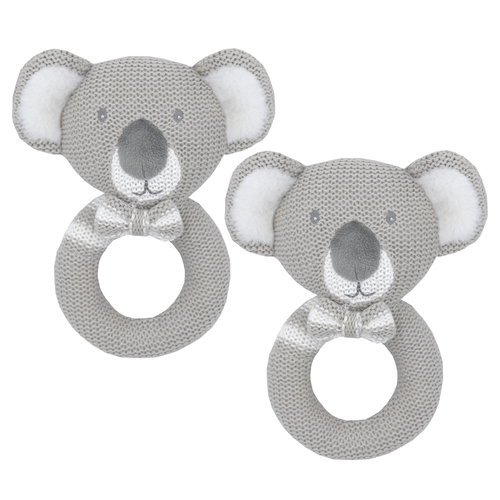 2PK Living Textiles Baby/Newborn Kevin the Koala Knitted Rattle