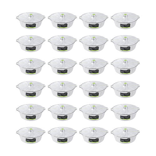 24PK Lemon & Lime Super Thick and Strong Foil BBQ Pot Large 8L 39cm
