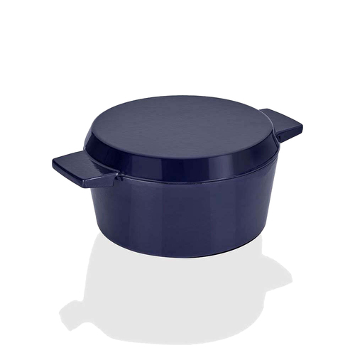 Stanley Rogers Cast Iron French Oven Mid Blue 28cm