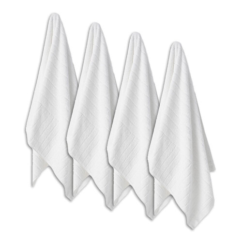 4PK ESPRIT Isle Cotton 600 GSM Soft Face Washer/Towel White