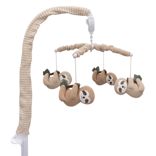 Living Textiles Baby Infant Musical Mobile Set Sloth