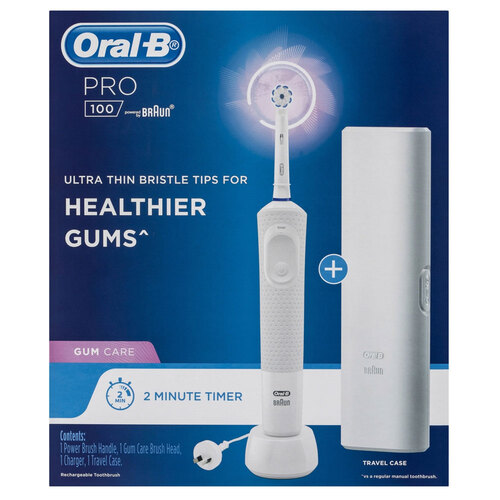 Oral B Electric Rechargeable Power Toothbrush Pro 100 Gum Care