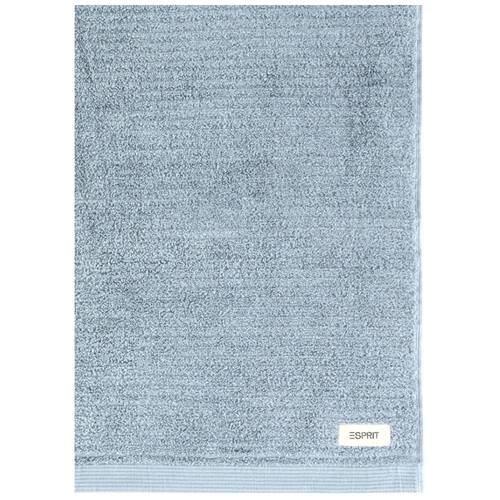 Esprit 600GSM Porto Ribbed Combed Cotton Bath Towel 68x137cm Chambray Blue