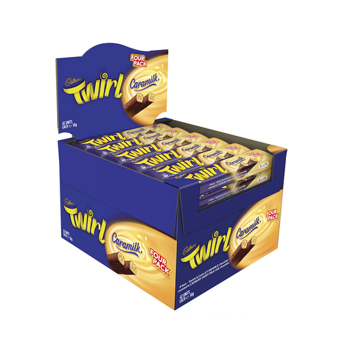 42pc Cadbury 58g Twirl Chocolate Caramilk