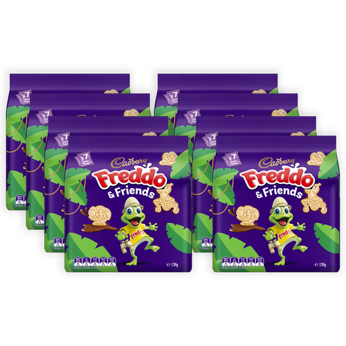 8pc Cadbury Mini Freddo & Friends Chocolate/Candy Snack Bags 139g