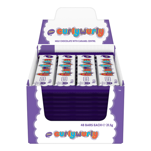 48pc Cadbury 21.5g Curly Wurly