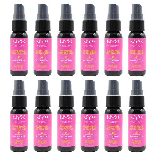 12PK NYX Plump Finish Setting Spray Women Cosmetic Mist 30ml