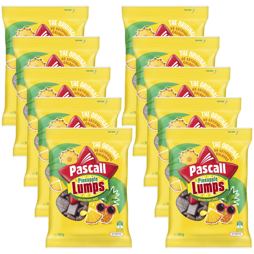 10pc Pineapple Lumps 185g Sweets Jelly Lollies Confectionery