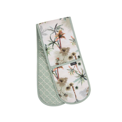 Ladelle Panama Double Oven Cooking/Baking Mitt Washable Heat-Resistant Gloves