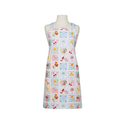 Ladelle Capri Cotton Home/Kitchen Adjustable Cooking Apron Washable/Reusable