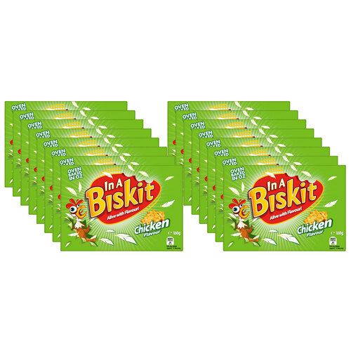 16pc In A Biskit Chicken Flavoured Crackers / Biscuits 160g