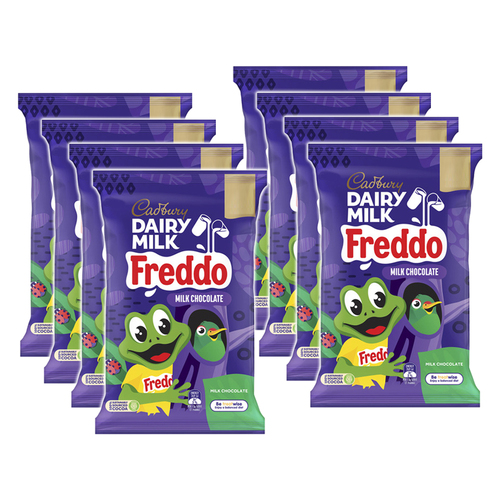 8PK Cadbury Dairy Milk Freddo Faces Chocolate Bag 150g