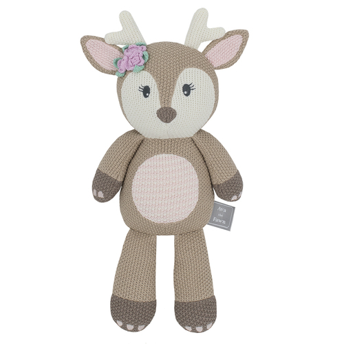Living Textiles Whimsical Kids Knitted Toy Ava The Fawn