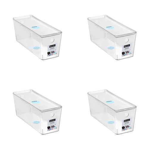 4PK Boxsweden Crystal Tidy Box Container w/ Lid 5L/35cm - Clear