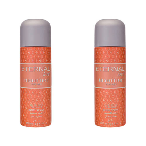 2PK Eternal Love Body Night Time Refreshing Fragrance Spray Perfume For Men 200ml