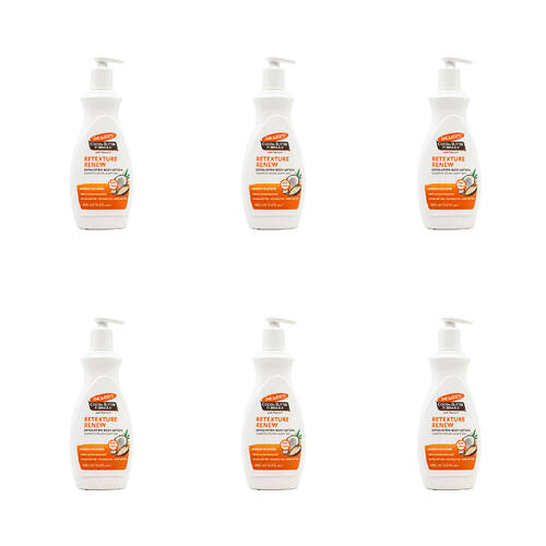 6PK Palmers 400ml Exfoliating Body Lotion Cocoa Butter w/ Vitamin E