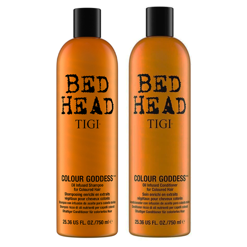 Tigi Bed Head 750ml Colour Goddess Oil Infuse Conditioner & Shampoo Set