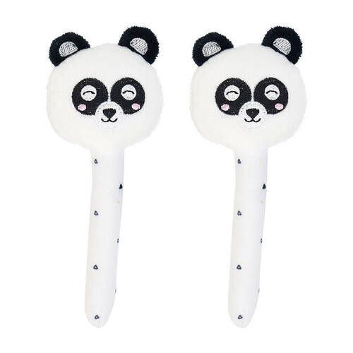 2PK Annabel Trends Mini Hand Rattle Baby Toy 14cm - Panda
