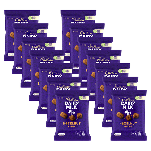 14pc Hazelnut Cadbury Dairy Milk Bites 130g Chocolate Confectionery