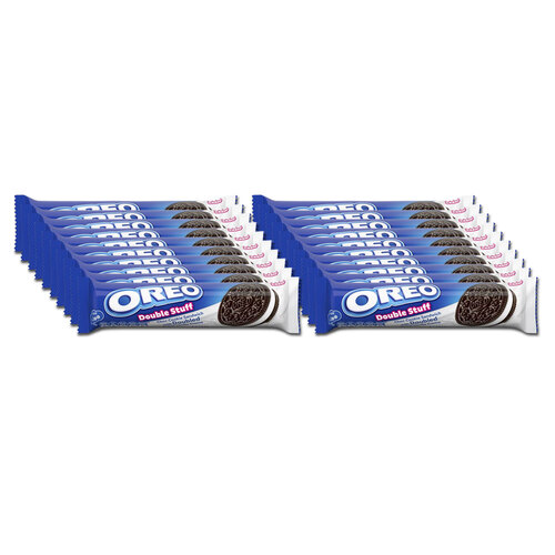 20pc Oreo Double Stuff 131g Sweet Chocolate Biscuits