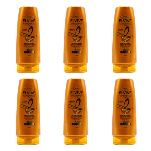 6PK Loreal 700ml Conditioner Nourishing Extraordinary Oil Dry Hair
