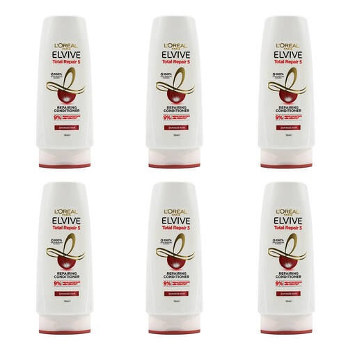 6PK Loreal 700ml Conditioner Repairing Total Repair 5 Damaged Hair