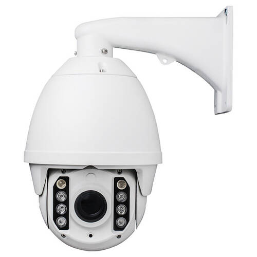 Doss H.265 2MP 6in Dome PTZ Camera 360° Home Surveillance CCTV IP66 White