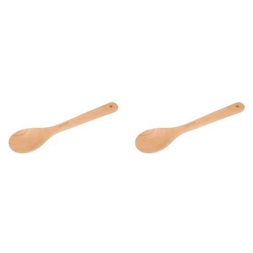 2PK Wiltshire Beechwood Solid Spoon Stirrer Kitchen Utensil