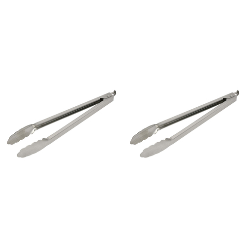 2PK Wiltshire Heavy Duty Stainless Steel Kitchen Tongs 30cm