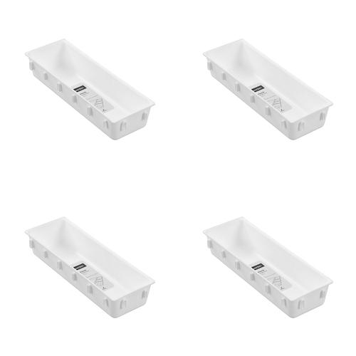 24PK Boxsweden Interlock Drawer Organiser Rectangle 26x8.5cm - Assorted