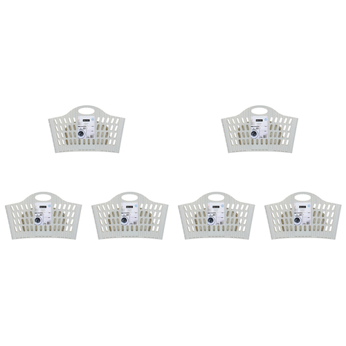 6PK Boxsweden Foldaway Laundry Hamper Basket 52x39cm - Assorted