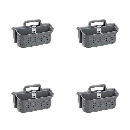 4PK Boxsweden 3 Compartment Portable Cleaning Caddy 40.5x27.5x23cm Assorted