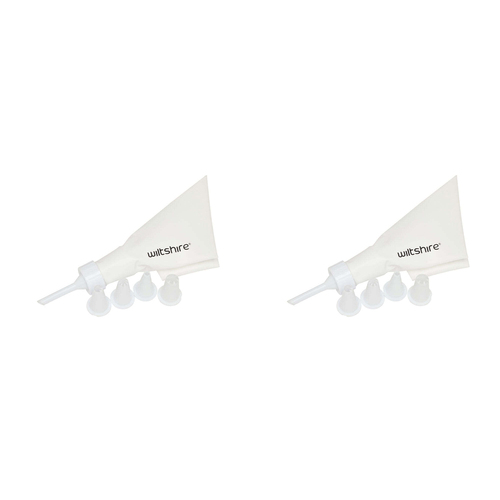 2 x 6pc Wiltshire Plastic/Nylon Reusable Cake & Pastry Decorating Kit