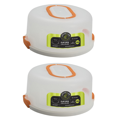2PK Lemon & Lime 30cm Round Cake Holder Assorted Colours