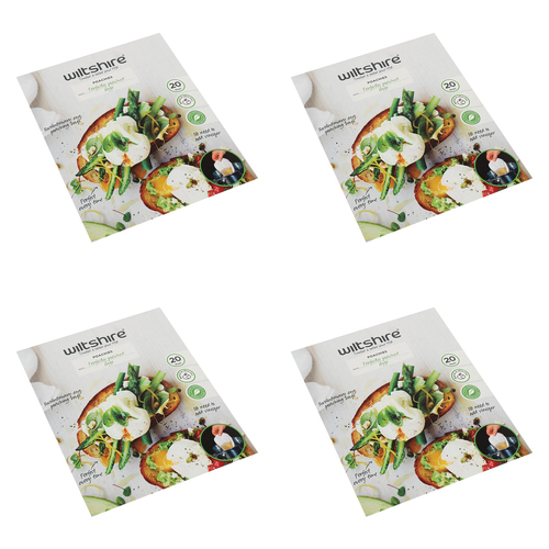 4 x 20pc Wiltshire Poachies Non-Stick Egg Poaching Bags