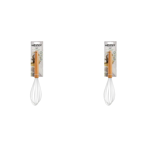 2PK Wiltshire Non-Stick Silicone Baking Whisk/Beater Kitchen Tool