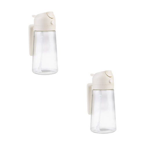 2PK Appetito Dual Function Oil Sprayer & Pourer Dispenser Kitchen Gadget - Stone