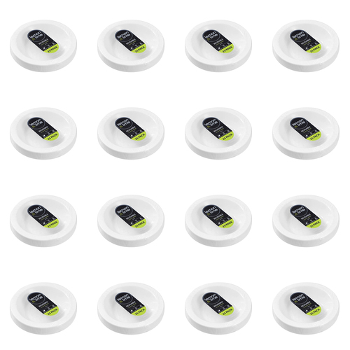400pc Lemon & Lime Reusable Plastic Bowl Round 18cm - White