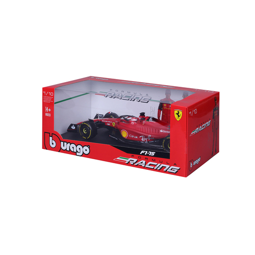 Bburago 1:18 Ferrari Racing 2022 F1 75 Leclerc No. 16 Model Car Toy 14y+