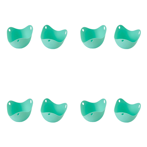 4 x 2pc Wiltshire Reusable Silicone Egg Poacher - Blue