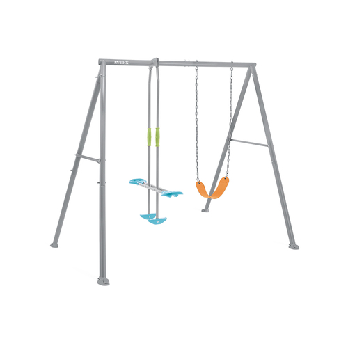 Intex Swing And Glide Two Feature Steel Backyard Swing Set 3y+