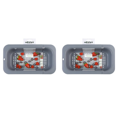 2PK Wiltshire Expandable Multi-Purpose Sink Strainer Basket