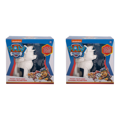2PK Paw Patrol Paint Your Own Chaser Plaster Kids Craft 3y+