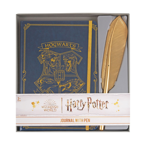 Harry Potter Wizarding World Journal w/ Feather Pen 3y+