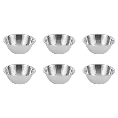 6PK Lemon & Lime High-Quality Durable Stainless Steel Sleek Mixing Bowl 24cm